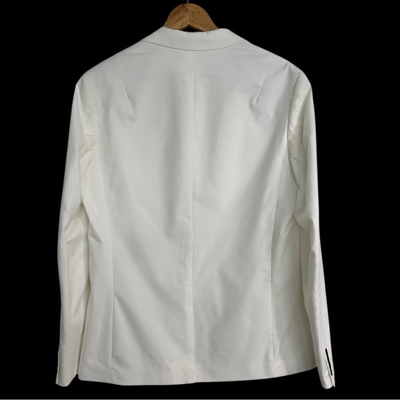 AllSaints Row Single Button Blazer SZ 36 Bone White Timeless NWOT Retail $445.00 - Picture 11 of 11